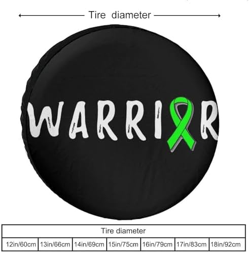 Warrior Mental Health Awareness Tire Covers, Dust-Proof Weatherproof Wheel - Image 3
