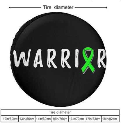 Warrior Mental Health Awareness Tire Covers, Dust-Proof Weatherproof Wheel - Image 3