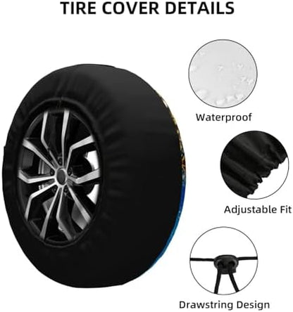 Sea Turtle Spare Tire Cover Weatherproof Wheel Protectors Universal Wheel Covers - Image 3