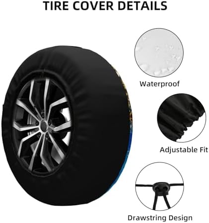 Sea Turtle Spare Tire Cover Weatherproof Wheel Protectors Universal Wheel Covers - Image 3