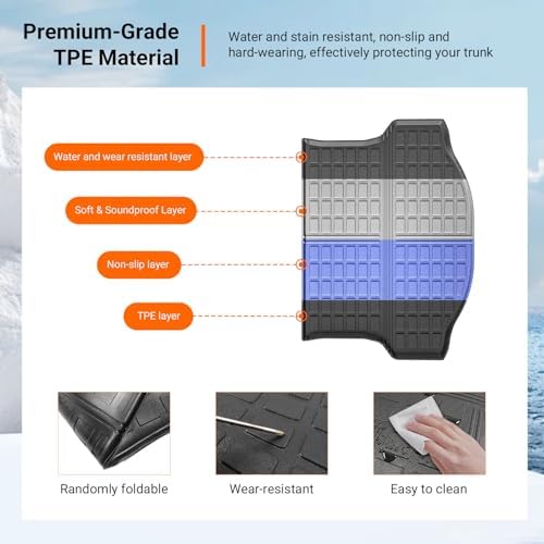 powoq Cargo Mat Trunk Mat Compatible - Image 5