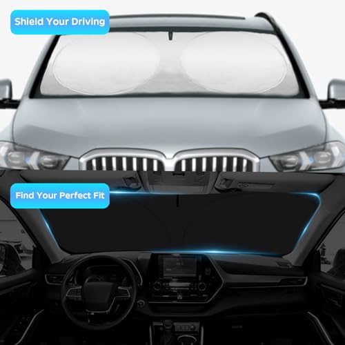 INSAUTO Windshield Sun Shade for 2019-2025 BMW 3 Series 328i M340i M3, Front - Image 3