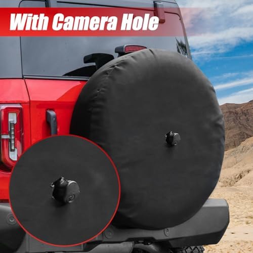 35 Inches Spare Tire Covers for 2021-2026 Ford Bronco Badlands, First Edition - Image 6