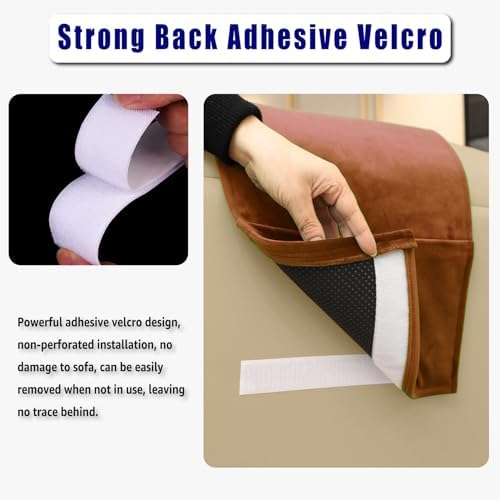 Velvet Recliner Headrest Pillow, Non-Slip Neck Support - Image 4