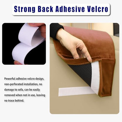 Velvet Recliner Headrest Pillow, Non-Slip Neck Support - Image 4