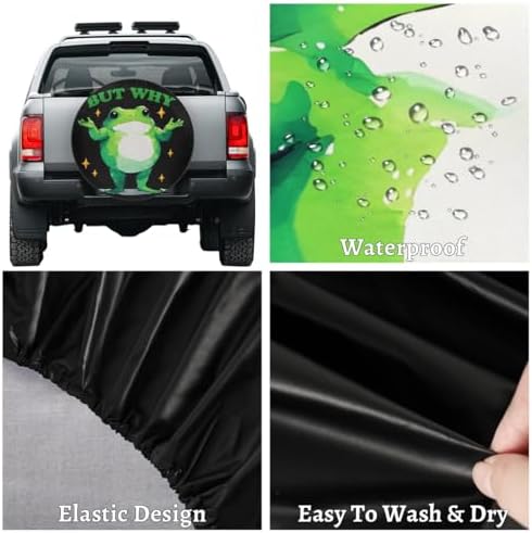 Rv Spare Tire Cover Wheel Funny Animal Frog Tire Covers Wheel Protectors - Image 4