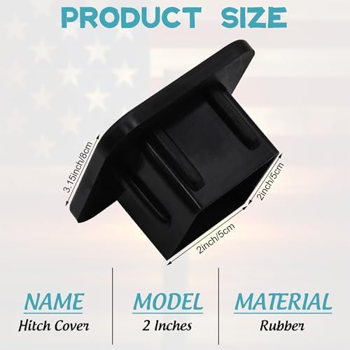 Trailer Hitch Cover American Flag - Image 2