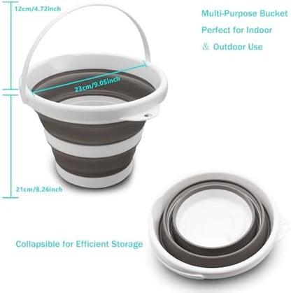 CHILDLION Collapsible Bucket 5L, Foldable Mop Bucket Car Wash Buckets - Image 4