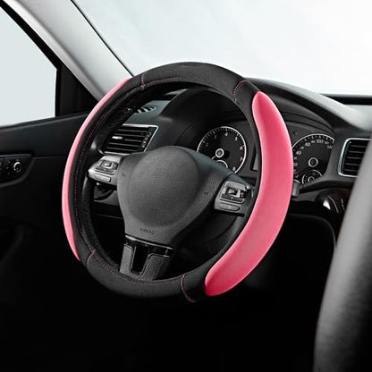 Skechers Pink Steering Wheel Cover, Memory Foam Car Steering Wheel Cover by Unknown