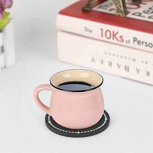 ACODABLEM 2 Pack Bling Car Cup Holder Insert Coasters, 2.75 Inch Soft Crystal - Image 3