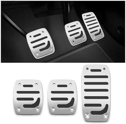 3PCS Non-Slip Pedal Covers for Manual Transmission Vehicles by TNAIYH