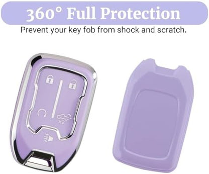 Joouheax for Chevy Soft TPU 5-Button Key Fob Cover, Soft TPU - Image 4