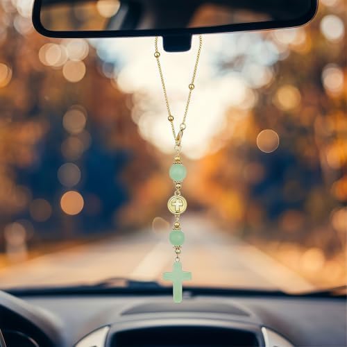 Crystal Hanging Car Charm, Stone Style Car Decor - Image 6