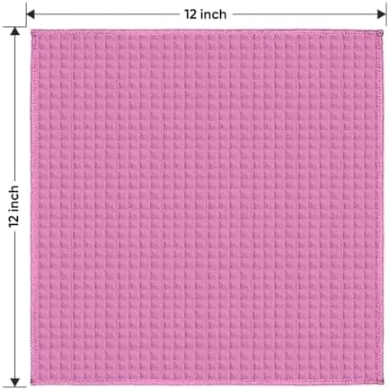 HOMEXCEL Waffle Weave Microfiber Towel, 10 PK Waffle Towels, 12 x 12 in - Image 7