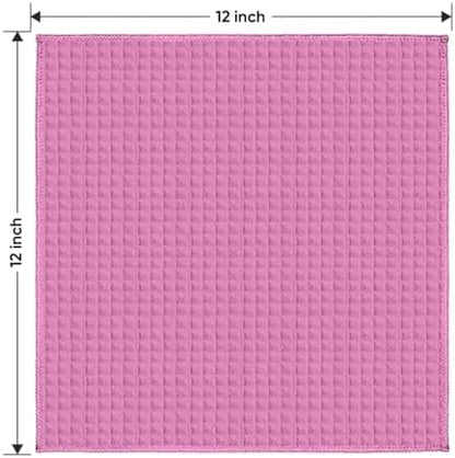 HOMEXCEL Waffle Weave Microfiber Towel, 10 PK Waffle Towels, 12 x 12 in - Image 7