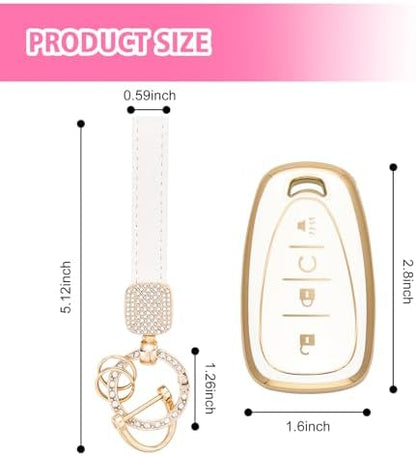 Rislobx Key Fob Cover Fit for Chevy Key, Car Key Case Protector - Image 3