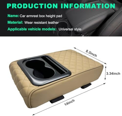 Car Center Console Armrest Pillow, Memory Foam Auto Armrest Box Cover - Image 2