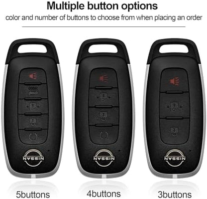 for Nissan Key Fob Cover 3 Buttons Car Key Case Sentra Kicks Pathfinder Rogue - Image 6
