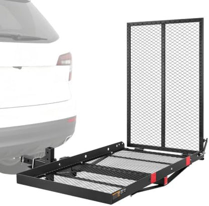 VEVOR Hitch Mount Wheelchair Carrier Height Adjustable, 500LBS Steel Mobility by VEVOR