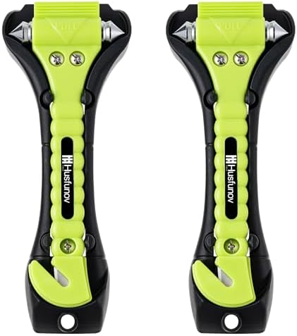 Car Window Breaker Hammer and Seat Belt Cutter 2-in-1，Emergency Escape Tool by Unknown