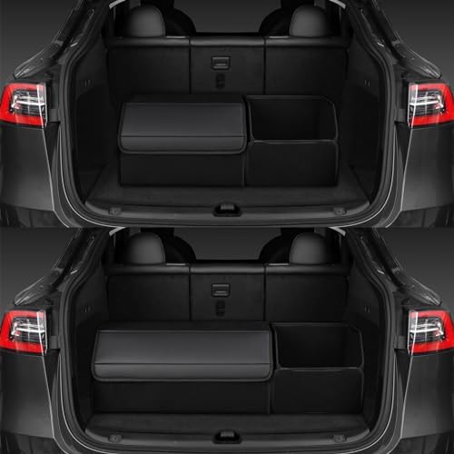car organizers and storage for SUV, trunk organizer for sedan, leather foldable - Image 2