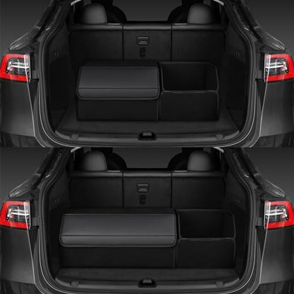 car organizers and storage for SUV, trunk organizer for sedan, leather foldable - Image 2