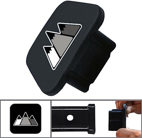 2 Inch Tri-Color 3 Color Logo Trailer Hitch Tube Cover Plug Cap, Rubber - Image 2