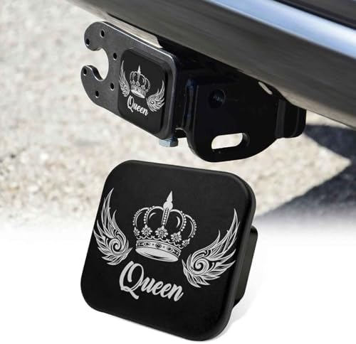 2 Inch Queen Crown Trailer Hitch Cover Rubber Receiver Tube Plug Cap, Tow Hitch by Unknown