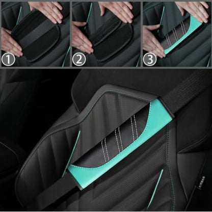 NBTEPEM 6 Pcs Mint Steering Wheel Cover Set, Sport Microfiber Leather Steering - Image 6