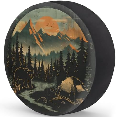 Bear Spare Tire Cover Waterproof Dust-Proof Spare Wheel Covers - Image 2