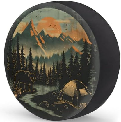 Bear Spare Tire Cover Waterproof Dust-Proof Spare Wheel Covers - Image 2
