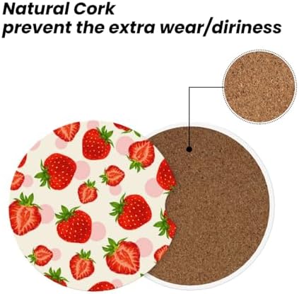 Strawberry Car Coasters for Cup Holder - Image 5
