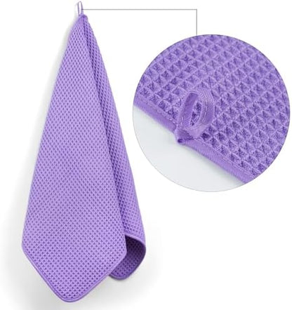 POLYTE 430 GSM Poly Blend Microfiber Quick Dry Waffle Hand Towel, 16x30 in - Image 3