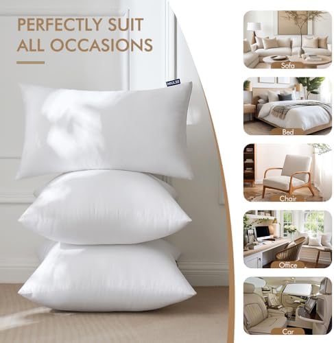 MIULEE 26x26 Euro Pillow Inserts Set of 2, Throw Pillows - Image 6