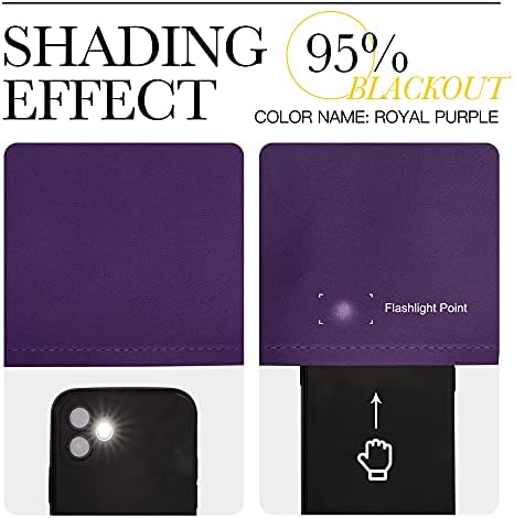 NICETOWN Purple Kitchen Blackout Curtains, Home Decoration Thermal Insulated - Image 5