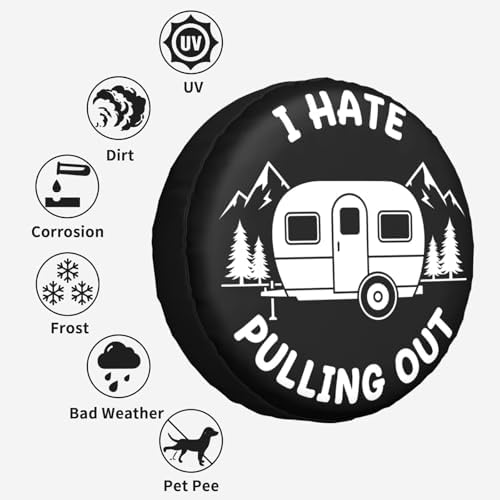 I Hate Pulling Out Spare Tire Cover SUV Trailer Truck RV 16 Inch - Image 6