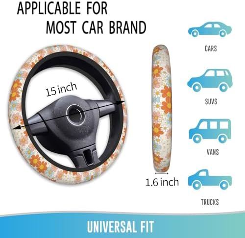 Elastic Steering Wheel Cover, 15 Inch Non-Slip - Image 4