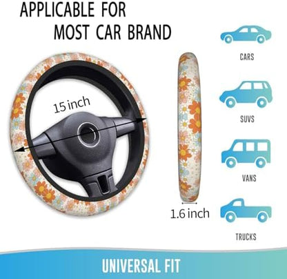 Elastic Steering Wheel Cover, 15 Inch Non-Slip - Image 4