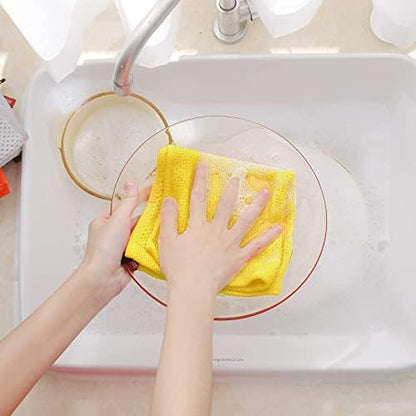 Homaxy 100% Cotton Waffle Weave Kitchen Dish Cloths 12-Pack - Image 4