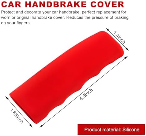 Car Handbrake Cover, Anti-Slip Silicone Auto Hand Brake Comfortable Handle Grip - Image 2