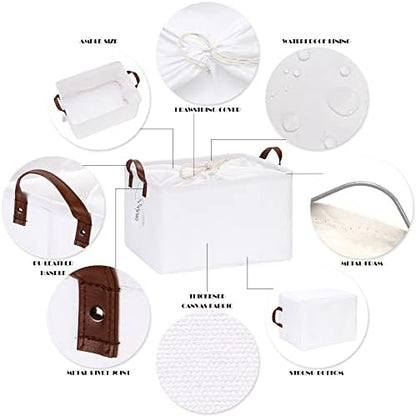 Hinwo 31L Large Canvas Storage Bin - Image 5