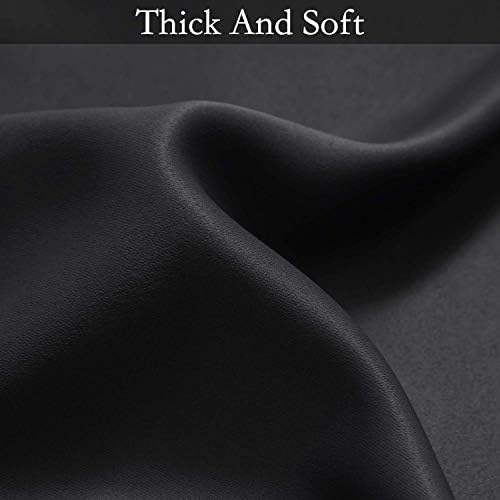 SimpleHome Black to Grey White Ombre Room Darkening Curtains 96 Inch - Image 6