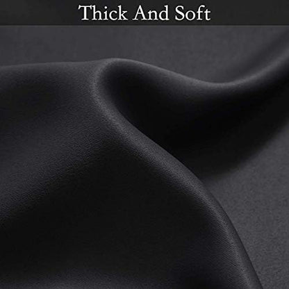 SimpleHome Black to Grey White Ombre Room Darkening Curtains 96 Inch - Image 6