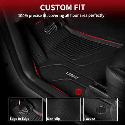 LASFIT Trunk Mats for Tesla Model X & Plaid 6 Seater / 7 Seater 2021-2024 - Image 3