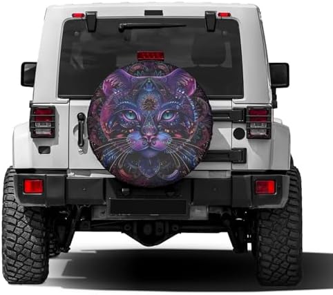 Delerain Bohemian Mandala Cat Spare Tire Cover - Image 2