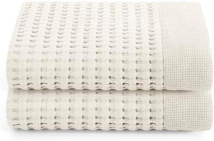 GILDEN TREE Waffle Hand Towels for Bathroom Quick Dry Large Luxury Lint Free by GildenTree