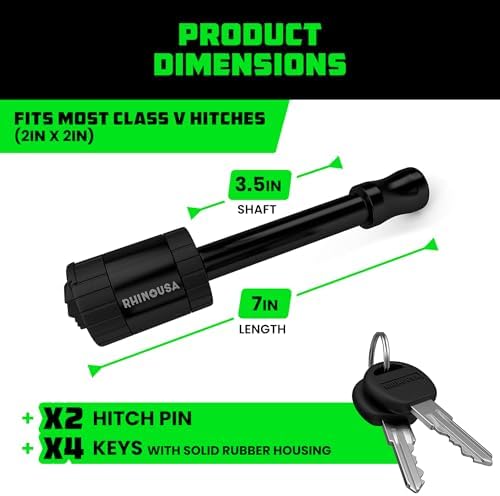 Rhino USA 2in Trailer Hitch Pin - Image 4