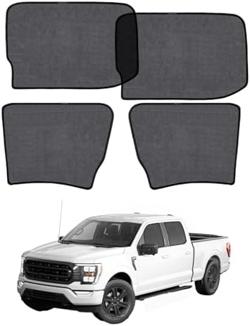 Car Window Shade for Ford F150 2021-Now, 4 Pack Magnetic Mesh Sun Shades for by Unknown