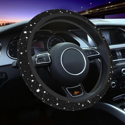 Constellation Stars Galaxy Steering Wheel Covers Non Slip Neoprene Steering by KUOAICY