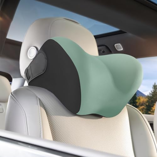 BEBAS Ergonomic Car Headrest Pillow, Memory Foam Neck Support by BEBAS
